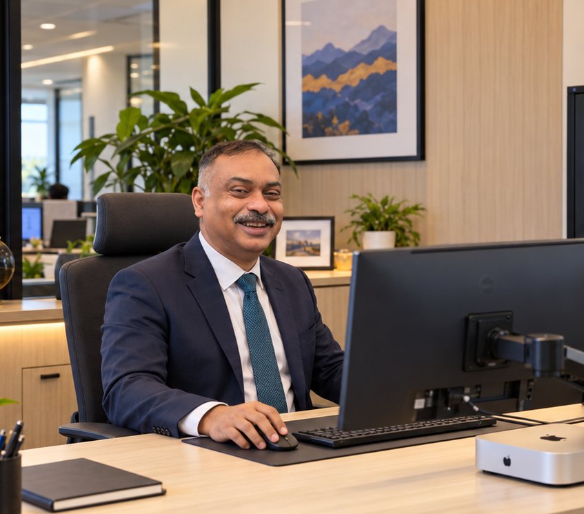 Humphrey Davy, CTO, at his desk